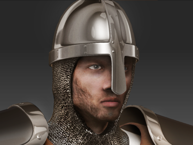Crusader 3d helmet icon max maya person realistic zbrush