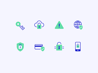 Fintech App — Security Icon Pack icon mobile ui