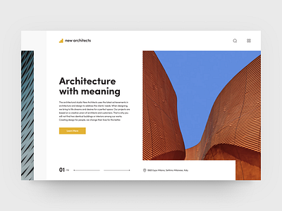 Architectural Design Studio — Web Design architecture branding city design design studio landing page minimal real estate ui ui design ux ux design web design website