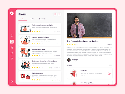 English Learning Platform — Web Design