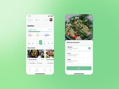 EatSnap app cal eat food mobile app nutrition ui userflow