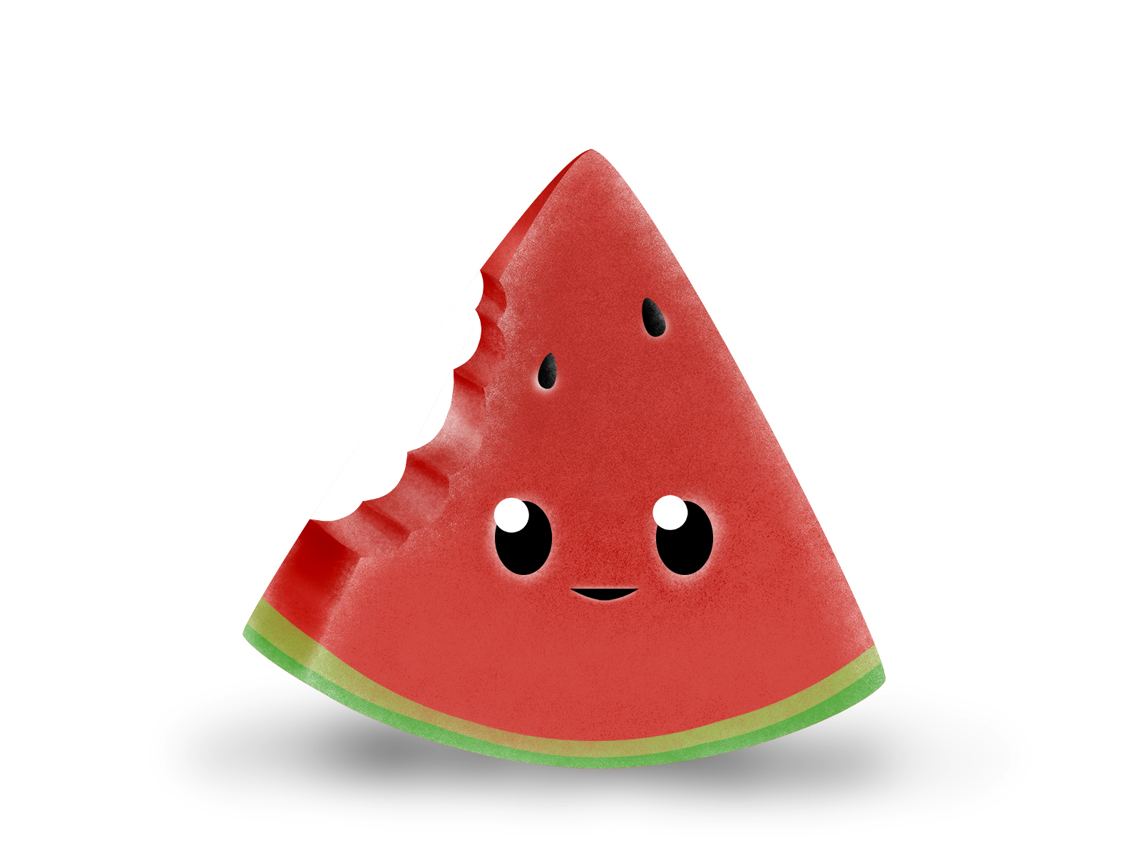 Cute cartoon watermelon by Artem Kotliar on Dribbble