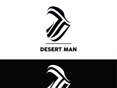 DESERT MAN LOGO design illustrator logo