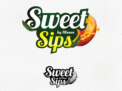 SWEET SIPS design graphic illustrator logo