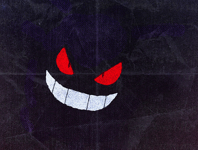 Gengar halloween illustraion pokemon art