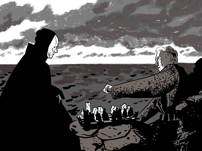 The seventh seal chess death ingmar bergman max von sydow the seventh seal