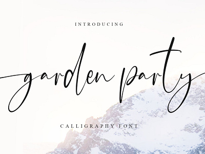 Garden Party - Calligraphy Font