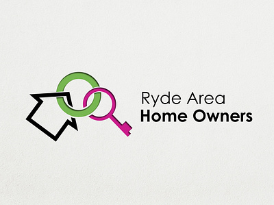Logo for Ryde Area Home Owners branding graphics icon logo m minimalist modern vector