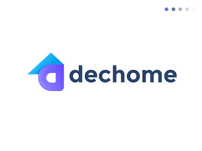 letter d and home logo