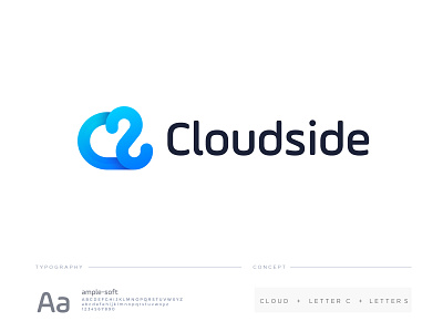 cloud side logo concept