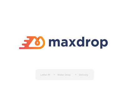 maxdrop logo concept