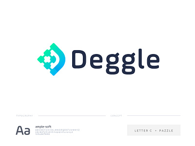 deggle logo design designer gradient identity letter d letter logo design logo logodesign minimal modern pazzle