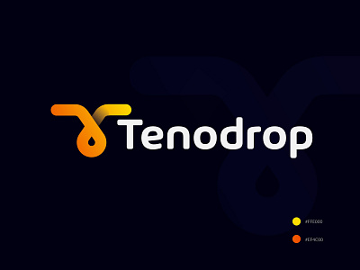 Tenodrop logo design
