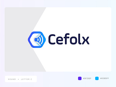 Cefolx logo abstract branding concept creative design identity letter logo logo logo design logodesign modern noice sound sound logic speaker sound logo sound logo examples sound logo maker speak speaker voice