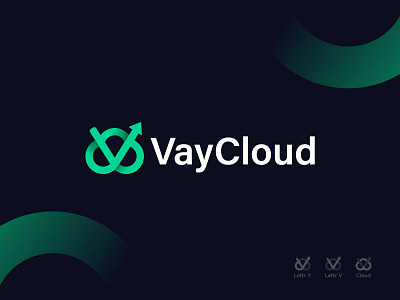 vaycloud Logo Design Concepts abstract branding cloud combination mark concept creative design identity mark letter logo concept letter mark letter with colud logo logo design logodesign modern monogram unused