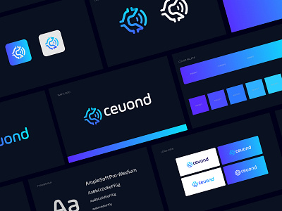 ceuond logo branding abstract brand make branding concept creative crypto design identity lettermark logo logo design logo mark minimal modern talk voice