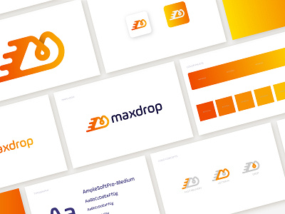 maxdrop logo design abstract best logo branding concept creative delivery drop e commerce fastest identity lettermark logo logos market modern shop supply trendy wather