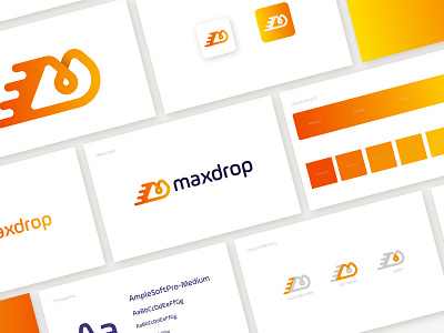 maxdrop logo design