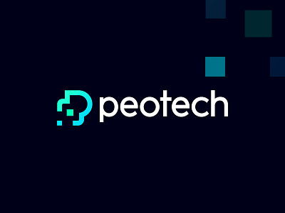 Peotech logo design by Fahim ⚡ Logo & Branding for DesignXpart on Dribbble