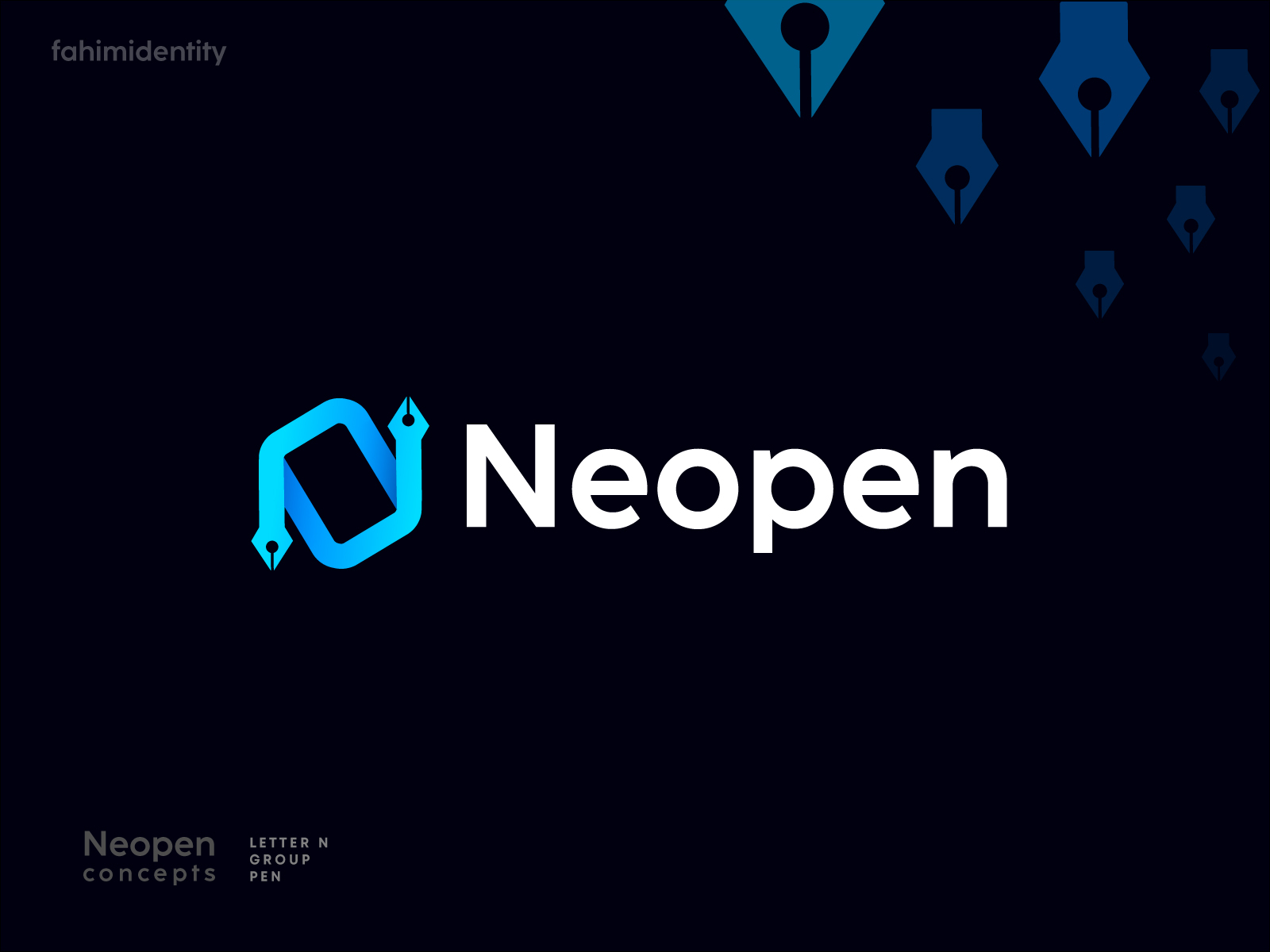 Neopen logo design by Fahim Ahmed on Dribbble