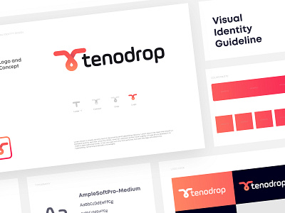 Tenodrop Modern logo branding