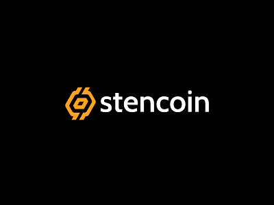 stencoin cryptocurrency logo design