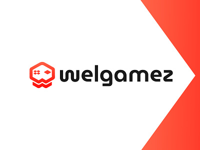 welgamez logo design || gaming logo branding console logo face game logo gamer gaming gaming console letter gaming logo logo man modern tournament welgamez