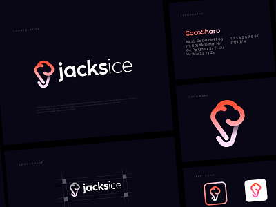 Logo design for jacksice brand identity branding jacksice letter logo logo logo design logo identity logo mark logo symbol modern