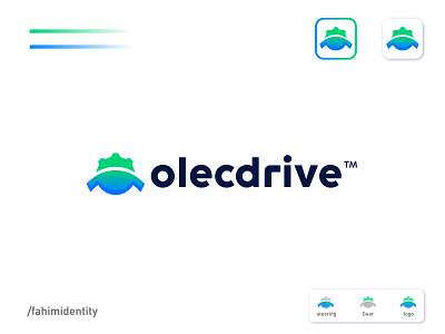 logo design for olecdrive auto auto sells auto sells and services automotive branding car drive driver logo logodesign logos modern repair
