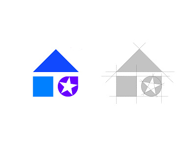 home logo design branding logo logo concept logo design minimal modern monogram rent house rental