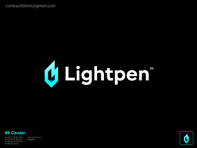 crypto + Letter L + pen - logo concept