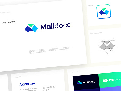 Maildoce logo design branding creative document files gmail logo logo branding logo design logo designer logo guidelines logo mark mail minimal paper safe secure trust
