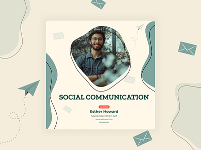 Instagram Post | Webinar Banner ✌ ad design communication daily design design instagram media post social webinar