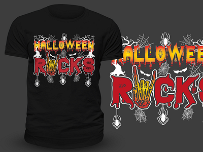 Halloween T Shirt Design.