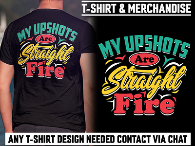 Typography t shirt design merch