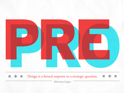PrePro critique quote typography