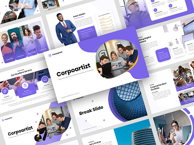 Corpoartizt - Corporate Agency & Business Powerpoint Template modern design portfolio powerpoint powerpoint design powerpoint presentation powerpoint template presentation template