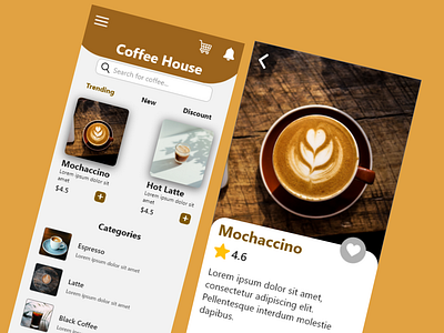 Coffee House UI Design