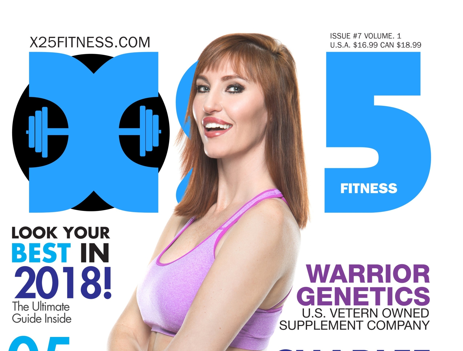 X25 Fitness Cover with Charlee Carlton art director books design editorial magazine