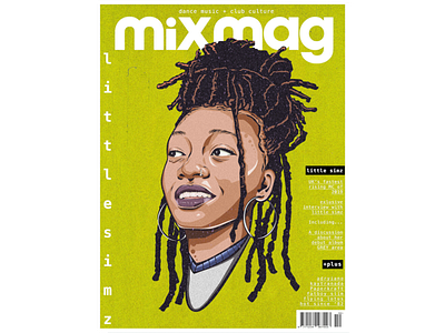 M I X M A G artist digital illustration editorial illustration hip hop illustration illustrator magazine illustration music art vector art vector illustration