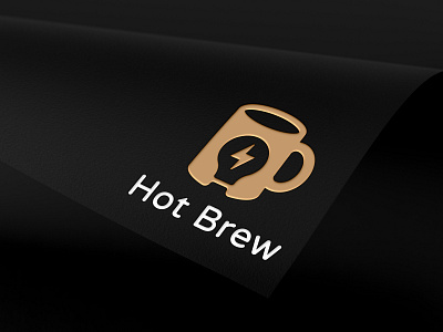 Hot brew brew clean clever logo coffee coffeemug creative creative design fiverr fiverr design fiverr.com fiverrgigs hot insignia minimalist modern logo powerboost