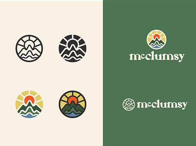 McClumsy Outdoor Clothing Branding branding camping clothing design graphic design hiking illustration logo merchandise outdoorbrand outdoors typography ui