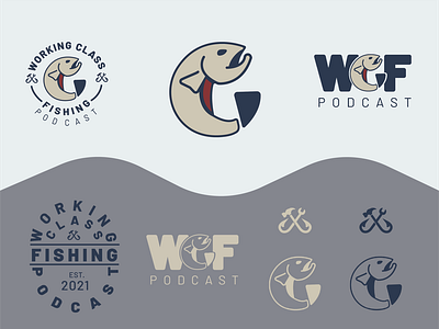 Working Class Fishing Podcast Branding