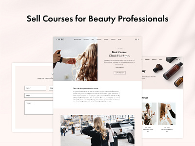 Cherie — Beauty Salon WordPress Theme beauty salon cosmetic shop elementor hair hairdresser nail spa theme ui ux web woocomerce woocommerce theme wordpress