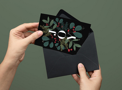 Greeting Card PSD MockUp branding card christmas color digital art gifts graphic holiday illustration illustrator invitation pattern print print design productdesign stationery