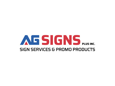 AG Signs Plus Inc. Logo branding design florida freelance local logo south florida