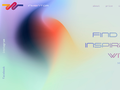 InMentor - inspiration inside you figma figma design gradient design typography web design