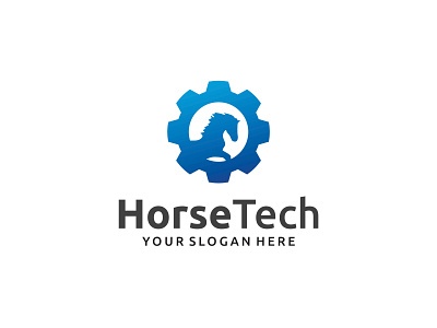 Horse tech Logo animal design horse horse racing logo sport tech