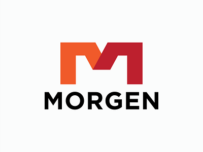 MORGEN LOGO branding design illustration logo logos m m letter logo m logo minimal mobile modern simple