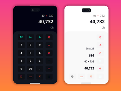 Minimalist Calculator UI app appux branding calculator minimalistic dailyui design illustration minimalistic minimalisticcalculator productdesign ui ux